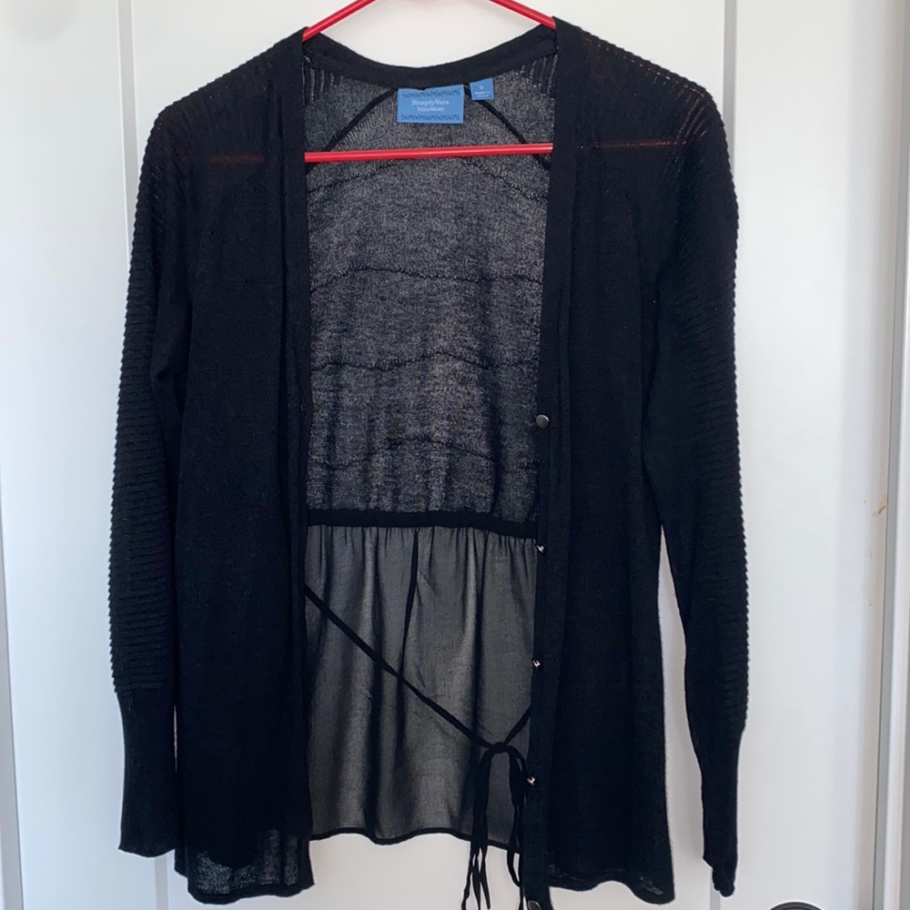 SimplyVera VeraWang black cardigan